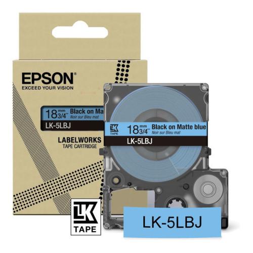 Epson étiquettes noir / bleu (C53S672081 / LK5LBJ)