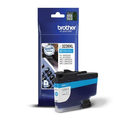 Brother cartouche d'impression cyan (LC3239XLC)