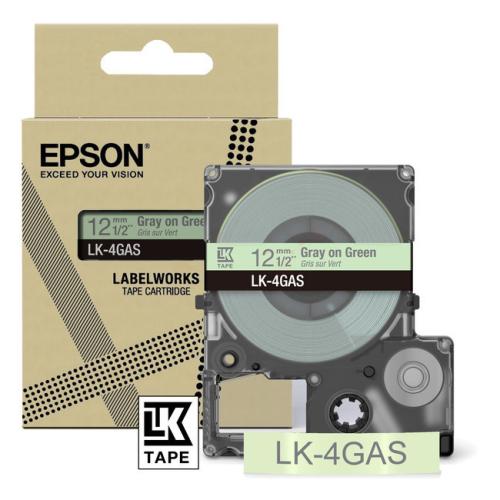 Epson étiquettes gray/green (C53S672105 / LK4GAS)