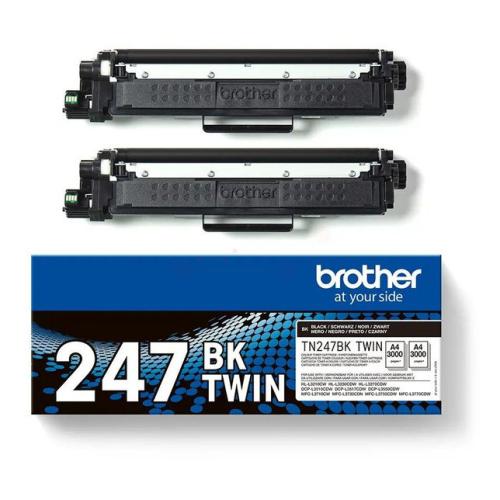 Brother toner noir (TN247BKTWIN) (Double Pack)