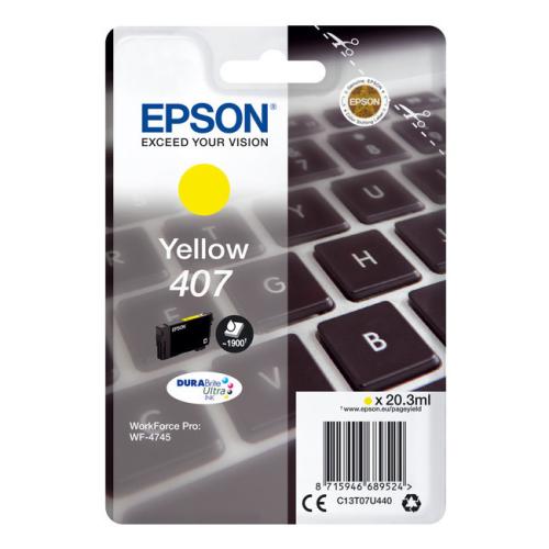 Epson cartouche d'impression jaune (C13T07U440 / 407)
