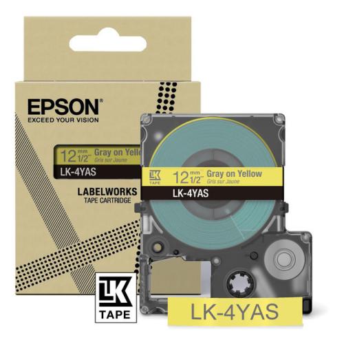 Epson étiquettes gray/yellow (C53S672104 / LK4YAS)