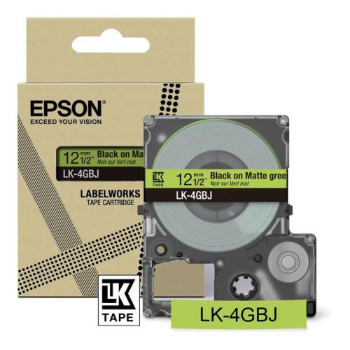 Epson étiquettes noir / vert (C53S672077 / LK4GBJ)