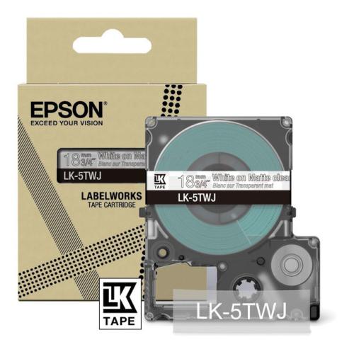 Epson étiquettes transparent / blanc (C53S672069 / LK5TWJ)
