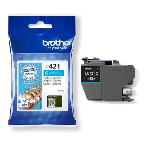 Brother cartouche d'impression cyan (LC421C)
