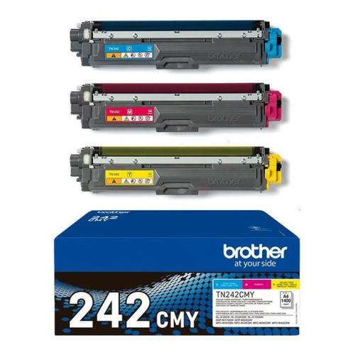 Brother toner cyan / magenta / jaune (TN242CMY) (multipack)