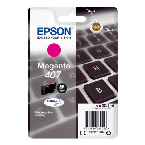 Epson cartouche d'impression magenta (C13T07U340 / 407)
