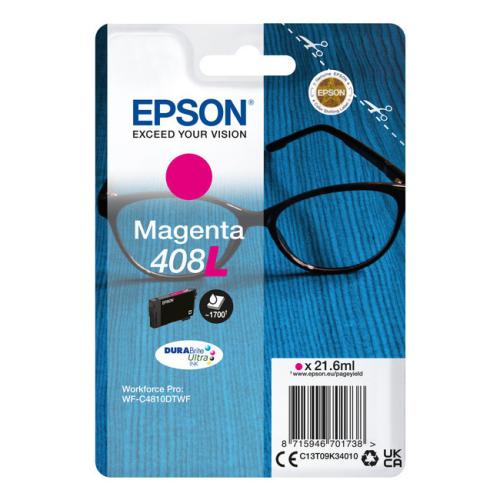 Epson cartouche d'impression magenta (C13T09K34010 / 408L) (grande capacité)