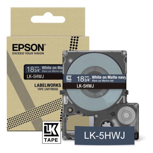 Epson étiquettes bleu / blanc (C53S672085 / LK5HWJ)