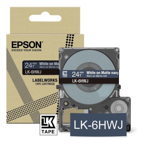 Epson étiquettes bleu / blanc (C53S672086 / LK6HWJ)