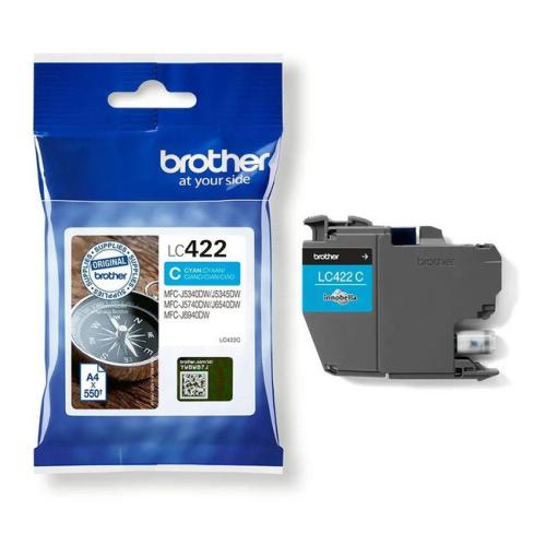 Brother cartouche d'impression cyan (LC422C)