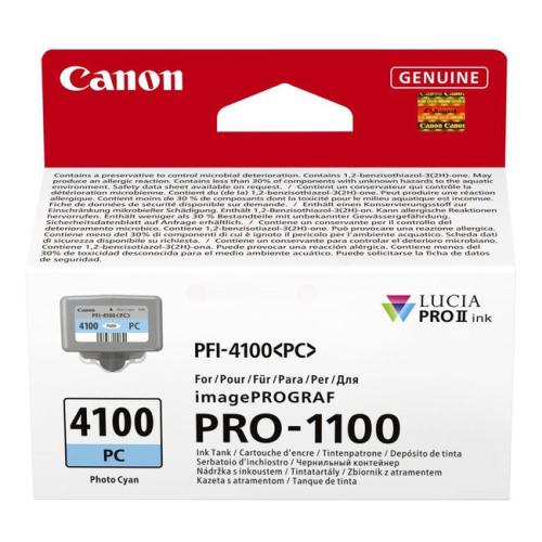 Canon cartouche d'impression photo cyan (6781C001 / PFI4100PC)