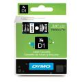 Dymo étiquettes blanc sur noir (45811 / S0720910), 19mm, laminé