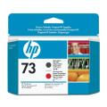 HP tête d'impression noir mat / rouge (CD949A / 73)