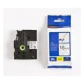 Brother tape noir sur blanc (TZEFX241), 18mm, flexible laminated