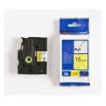 Brother tape noir sur jaune (TZEFX641), 18mm, flexible laminated