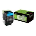 Lexmark toner cyan (80C2XC0 / 802XC) (Retour, grande capacité)