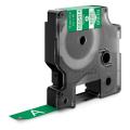 Dymo Ruban vinyle blanc sur vert (1805414), 12mm, laminé