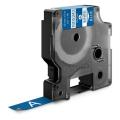 Dymo Ruban vinyle blanc sur bleu (1805243), 12mm, laminé