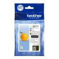 Brother cartouche d'impression noir / cyan / magenta / jaune (LC3211VALDR) (multipack)