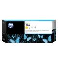 HP cartouche d'impression jaune (F9K02A / 745)