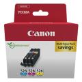 Canon cartouche d'impression cyan / magenta / jaune (4541B019 / CLI526) (multipack)