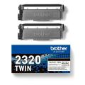 Brother toner noir (TN2320TWIN) (Double Pack)