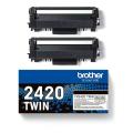 Brother toner noir (TN2420TWIN) (Double Pack)